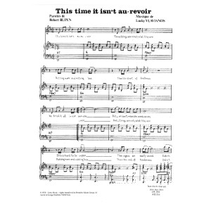 This Time It Isn't Au Revoir